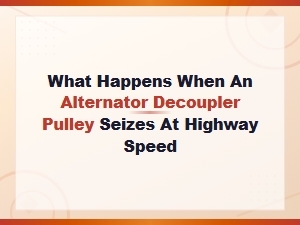 Alternator Decoupler Pulley Seized at Highway Speed: What Happens and Warning Signs